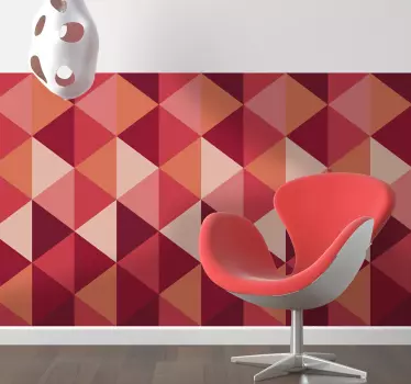 Película de vinil autocolante Triângulos geométricos 3D - TenStickers