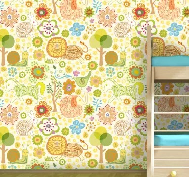 Película de vinil infantil natureza abstrata - TenStickers