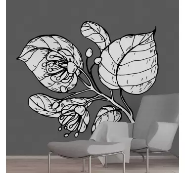 Plantas Vinil Desenho de tília - TenStickers