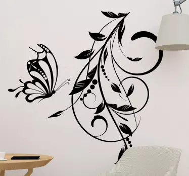 Plantas Vinil Folha de borboleta - TenStickers