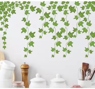 Plantas Vinil Folhas verdes penduradas - TenStickers