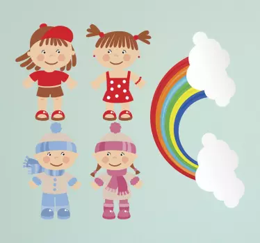 Srickers inverno e verão - TenStickers