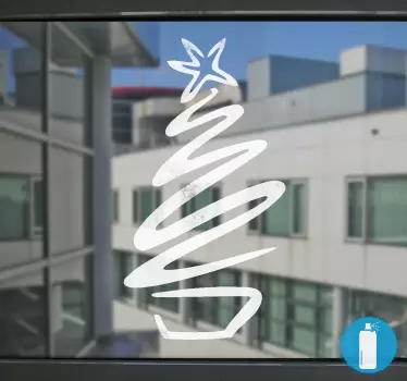 Sticker árvore de natal traço - TenStickers