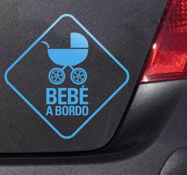 Sticker decorativo carrinho de bebe - TenStickers