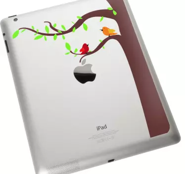 Sticker decorativo pássaros e árvore iPad - TenStickers
