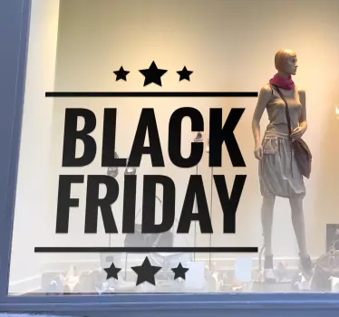 Sticker decorativo promocional Black Friday - TenStickers