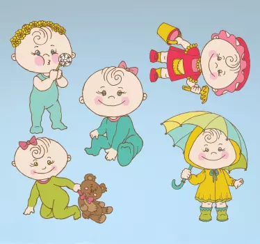 Sticker infantil bebés - TenStickers