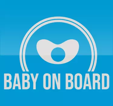 Sticker para carro baby on board - TenStickers