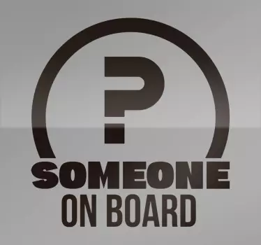Bebe a bordo personalizado Alguém a bordo - TenStickers