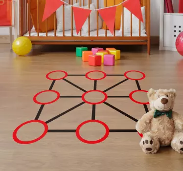 Tic tac toe autocolante de vinil - TenStickers