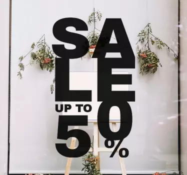 Vendas até 50% do Autocolante para janelas - TenStickers