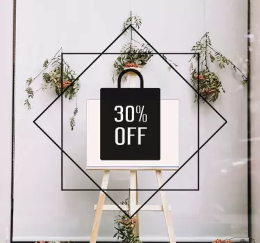 Vendas elegante ícone vinil autocolante decorativo janela - TenStickers