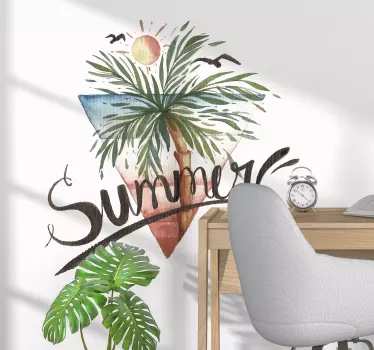 Verão palmeiras árvore Vinil decorativo - TenStickers