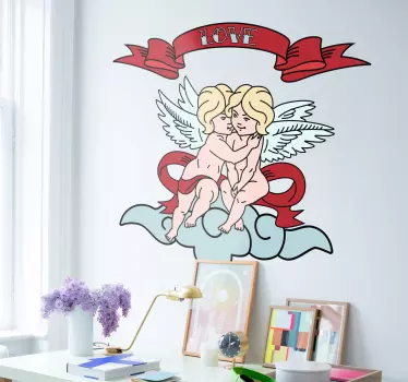 Vinil adesivo Anjos de Amor - TenStickers