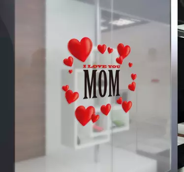 Vinil autocolante Amo-te mãe - TenStickers