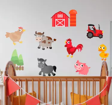 Vinil autocolante animais de campo - TenStickers