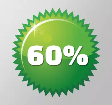 Vinil autocolante de promoções Círculo Verde - TenStickers