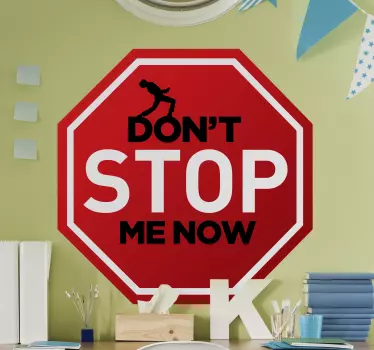 Vinil autocolante de rock Don't Stop Me Now - TenStickers