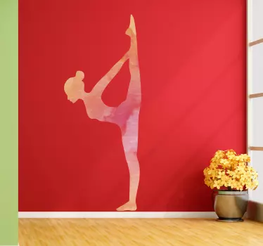 vinil autocolante decorativo da parede do yoga bikram - TenStickers