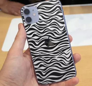 vinil autocolante decorativo de iphone de fundo zebra - TenStickers