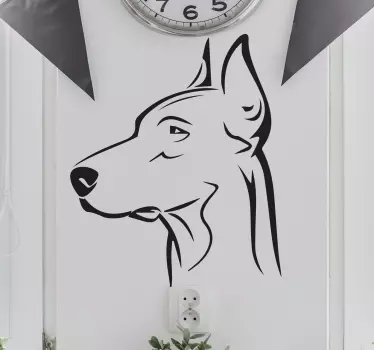 Vinil autocolante decorativo Doberman - TenStickers