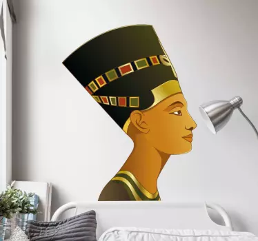 vinil autocolante decorativo nefertiti iphone - TenStickers