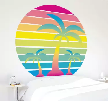 Vinil autocolante decorativo sol tropical - TenStickers
