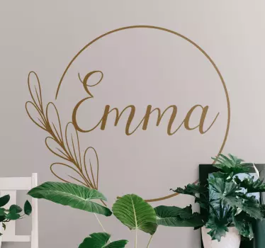 Autocolante estiloso Nome Personalizado - TenStickers
