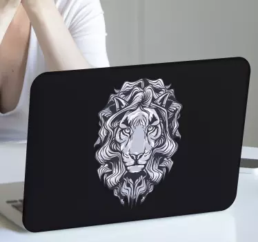 Vinil autocolante para PC Leão preto - TenStickers