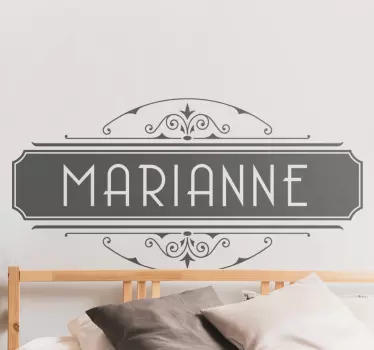 Autocolante nome Personalizado Ornamental - TenStickers