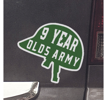 Vinil autocolante para carro personalizável exército - TenStickers