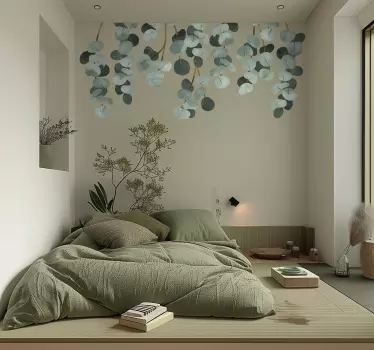 Autocolante quarto de dormir plantas penduradas - TenStickers