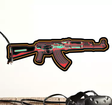 Vinil autocolante videojogo Arma de néon de jogo - TenStickers