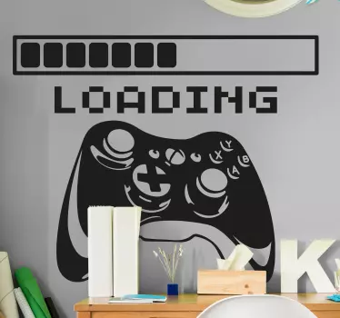 Vinil autocolante videojogo Carregamento do controlador xbox - TenStickers