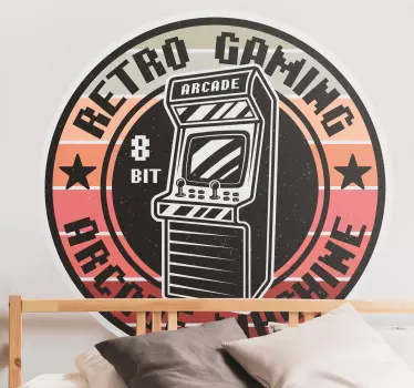 Vinil autocolante videojogo Logotipo de jogos dos anos 80 - TenStickers