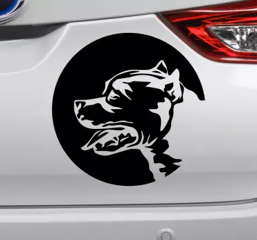 Vinil carro American Staffordshire Terrier - TenStickers