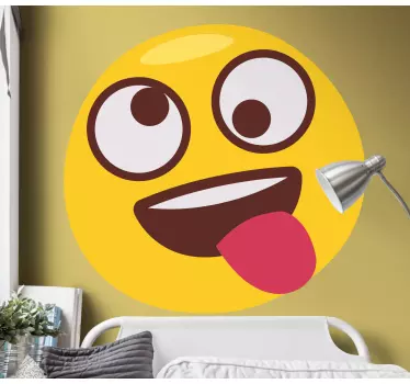 Vinil cartazes Emoji que puxa a língua - TenStickers