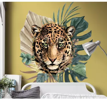 Vinil com animais selvagens Leopardo na selva - TenStickers