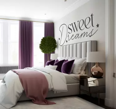 Autocolante decorativo de citações célebres Sweet Dreams - TenStickers
