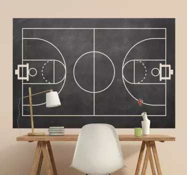 Vinil decoartivo ardósia estratégia basketball - TenStickers