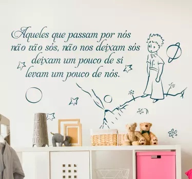 Vinil decoratico frase principezinho - TenStickers
