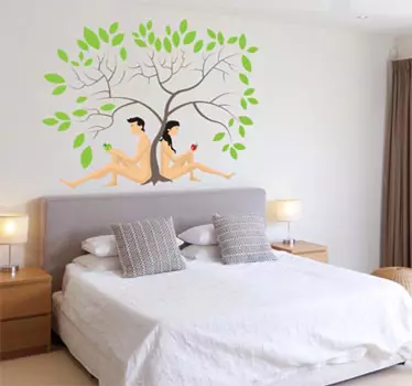 Vinil decorativo Adão e Eva - TenStickers