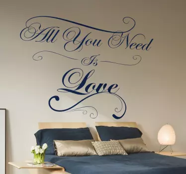 Vinil decorativo All You Need is Love - TenStickers