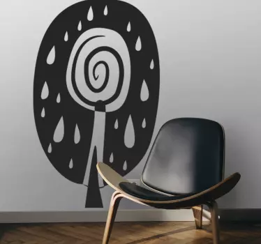 Vinil decorativo árvore africana - TenStickers