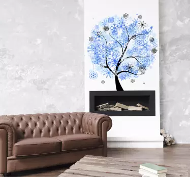 Vinil decorativo árvore inverno - TenStickers