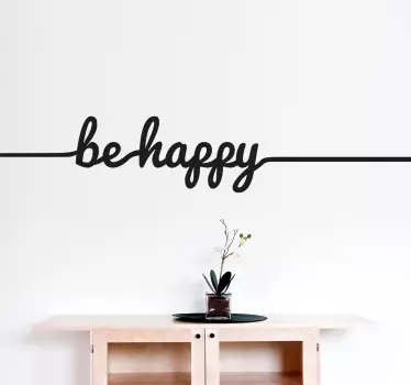 Vinil decorativo ''Be Happy'' - TenStickers