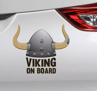 Vinil decorativo bebé a bordo Viking a bordo - TenStickers