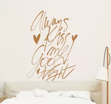 Vinil decorativo Beijo de Boa noite - TenStickers