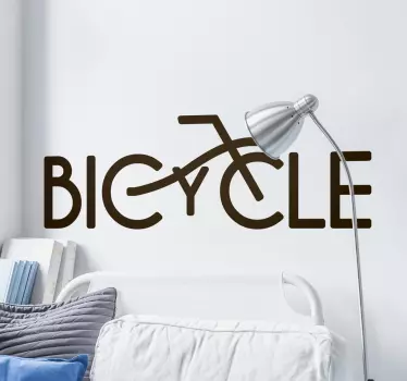 Vinil Decorativo Bicycle - TenStickers