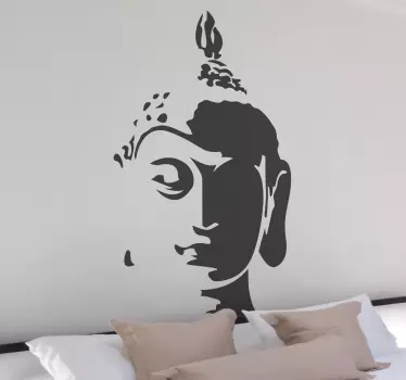 Vinil decorativo cabeça Buda - TenStickers